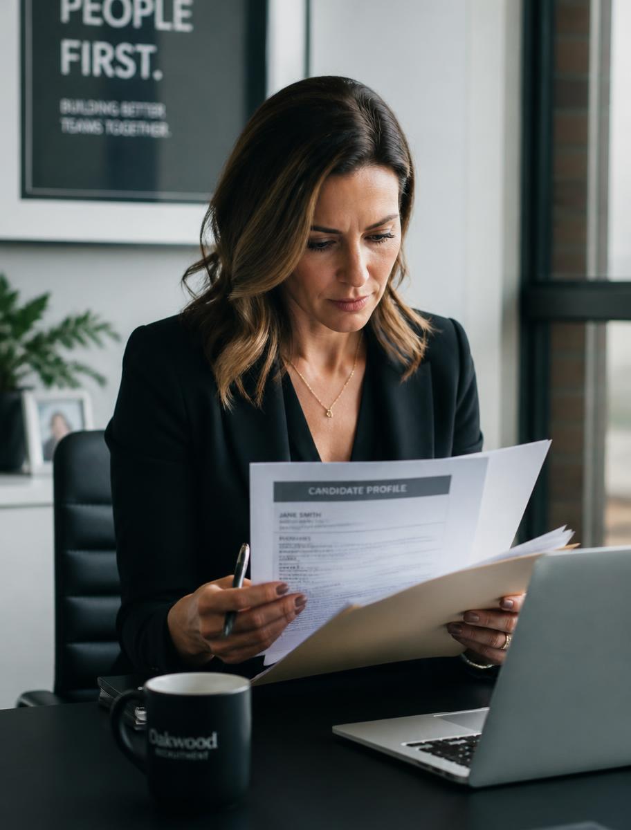 Consultante en recrutement accompagnant une mission stratégique